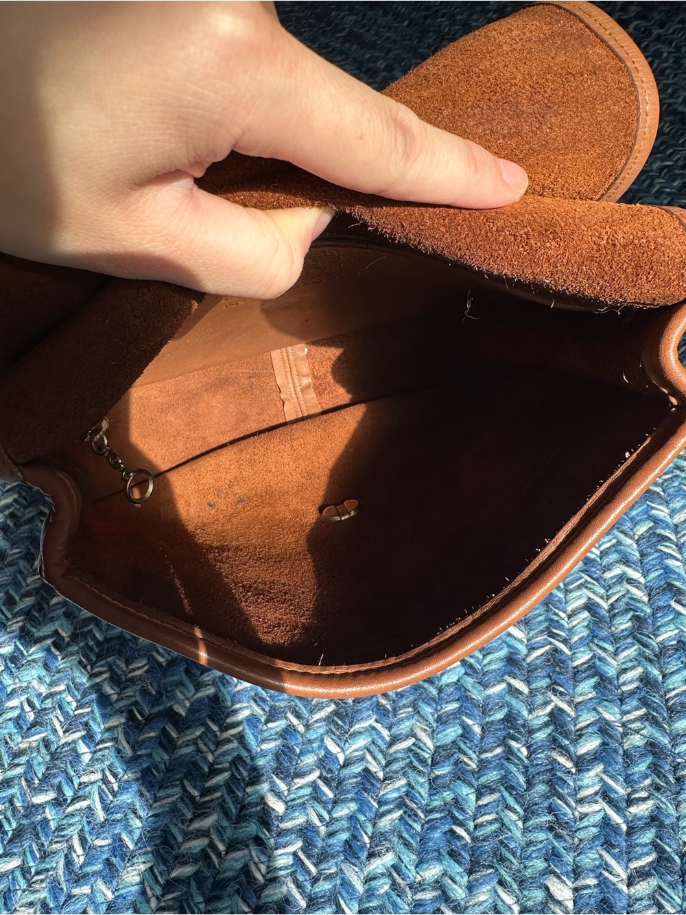 Vintage Coach Leather Saddle Bag 9988 cashin crescent saddle bag - Picture 13 of 14